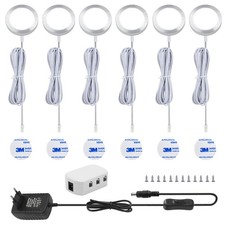 LED Unterbauleuchte Schrank Licht Küchenlampe Flach Aufputz Strahler Spots 12V