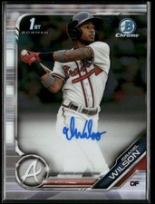 2019 Bowman #CPA-IW Isranel Wilson Chrome Prospect Autograph