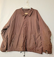St John's Bay Jacket Men's Brown Super Soft Outter Shell/Fleece Lining Size XXL
