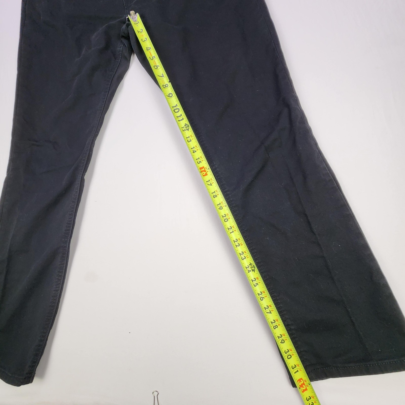 Levis 541 Jeans Mens 36x34 Black Dark Wash Athletic Taper Stretch Denim Pants thumbnail 6