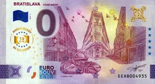 Zero Euro Note - 0 Euro - Slovakia - Bratislava - Stare Mesto 2025-7 Anniversa