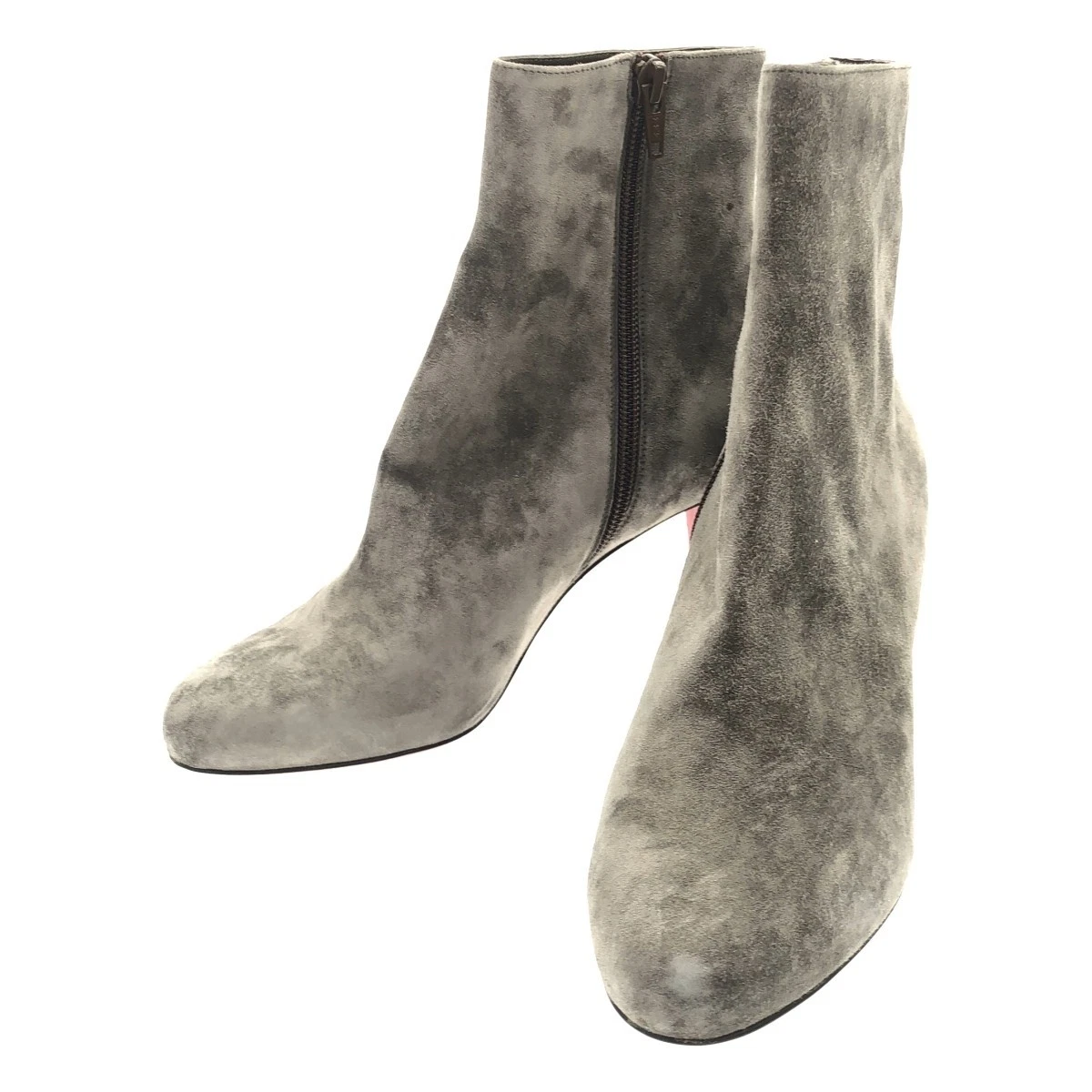 Christian Louboutin — CHRISTIAN LOUBOUTIN Short Boots Gray Suede EU:36 US:6 Sneakers Shoes