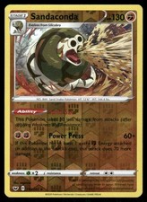 anaconda pokemon card POKMON GAME S6H 044/070 RRR Sandaconda VMAX [1FF] Land Crush (140) Weakness / Resistance / Retreat Cost Sandaconda Cards & Artwork |
