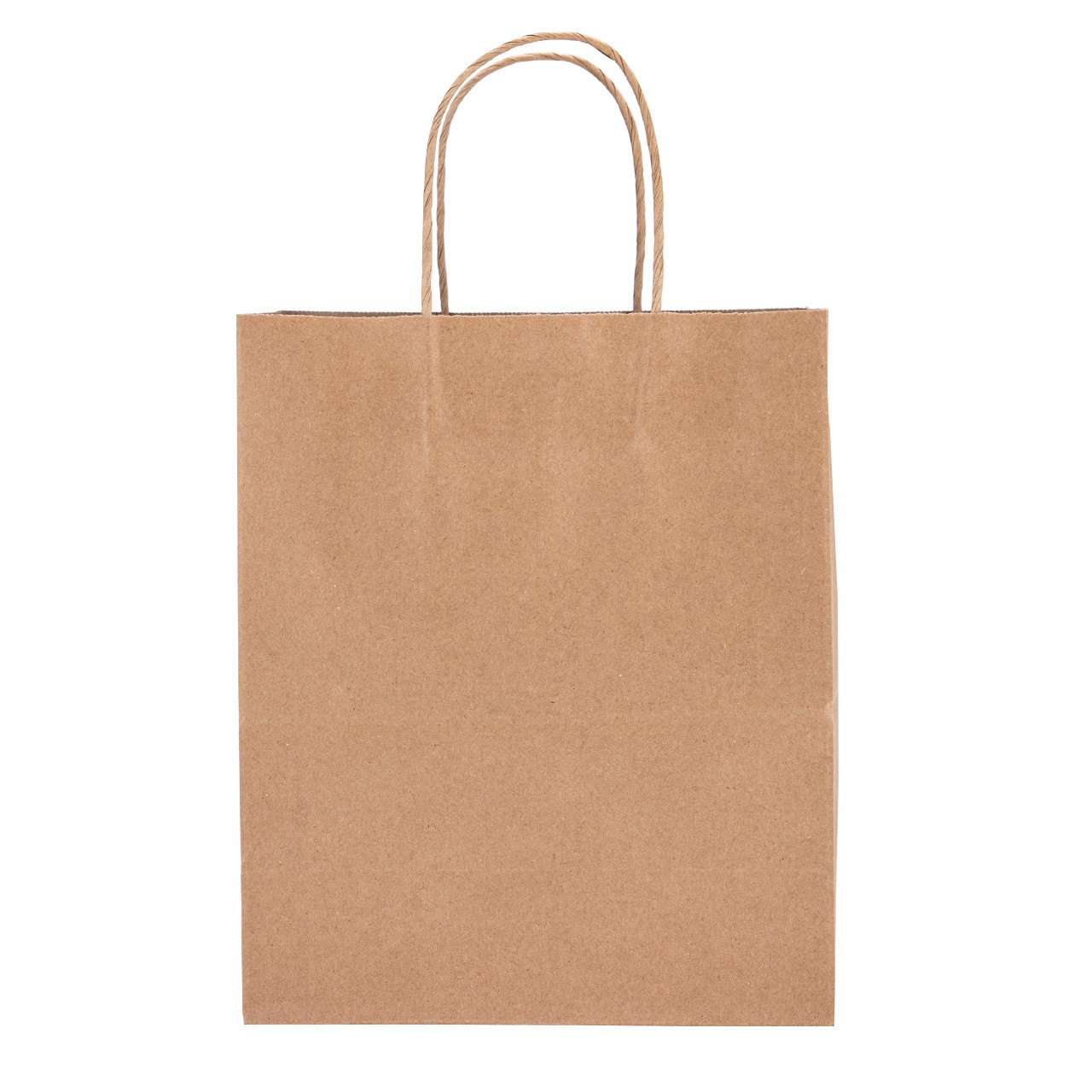 SSWBasics Medium Natural Kraft Paper Shopping Bags with Handles