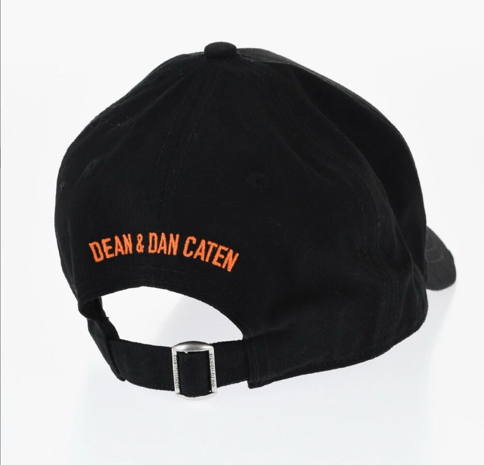 DSQUARED2 Icono Logo Sombrero Negro Hecho en Italia Gorra de Diseñador DSQ2 🎨 Accesorio Foto 2 de 3