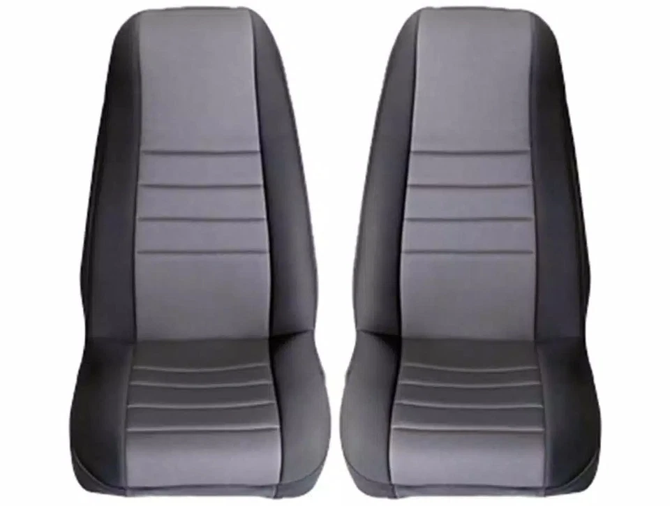 Rugged Ridge 13213.01 Seat Cover Kit Front Neoprene Black 03-06 Jeep Wrangler TJ Foto 3 de 4