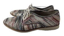 Rollie Derby Punch Sand Lace Up Women's Leather Shoes Size 39