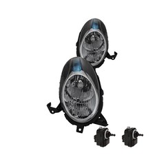 Halogen Scheinwerfer Set für Nissan MICRA K12 Bj. 09/07- H4 inkl. Motor