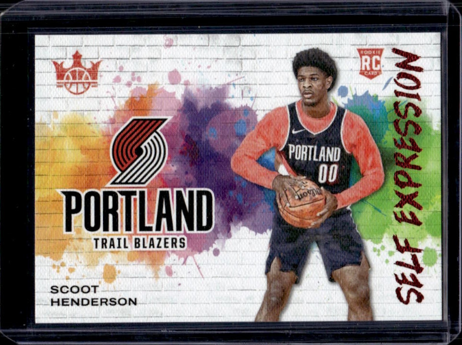 2023-24 Panini Court Kings Scoot Henderson Self Expression RC Ruby Rookie #/149