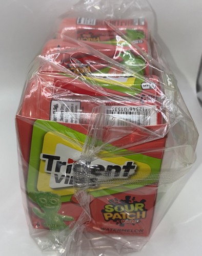 💥 Trident Vibes SOUR PATCH KIDS Watermelon Sugar-Free Chewing Gum, 6 Bottles - Picture 3 of 6