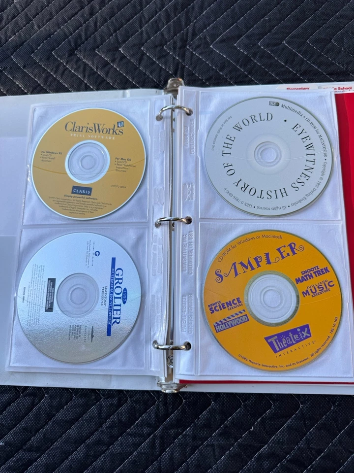 1997 Apple Computer Family Computing Workshop ClarisWorks Groiler Kidpix Mac/PC - Image 2 of 4