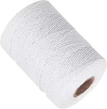White Cotton Butchers Twine 656 Feet 2MM Thick String for Cooking and Crafts