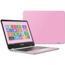MightySkins Skin Compatible with Samsung Chromebook Plus 12.3" 2017 Solid Pink P