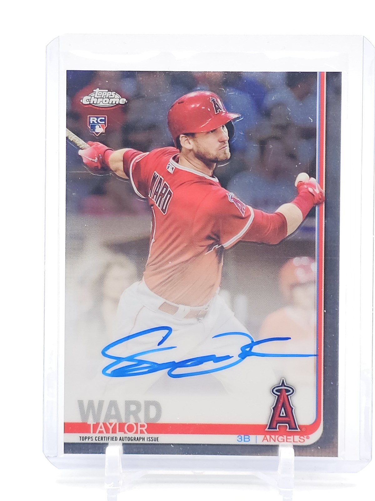 TAYLOR WARD 2019 TOPPS CHROME ROOKIE RC AUTO #RA-TW ANGELS Q3668