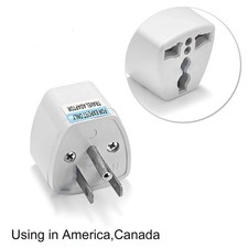 Universal US EU AU to UK Plug Adapter 3 Pin Travel Power Converter