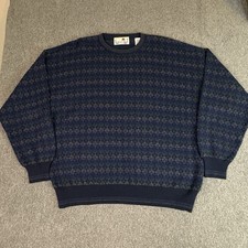 VTG 90s Florence Tricot Multicolor 3D Knit Coogi Style Textured Sweater Men's XL