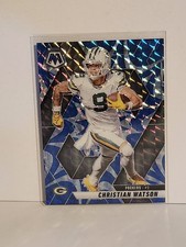 2025 Panini Mosaic - Christian Watson #242 Reactive Blue Mosaic Prizm