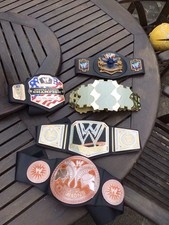 WWE ,WWF WRESTLING BELT JOBLOT BUNDLE AS Pictured 