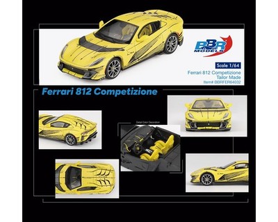 BBR Models Ferrari 812 Competizone Giallo Modena Yellow 1/64 | eBay