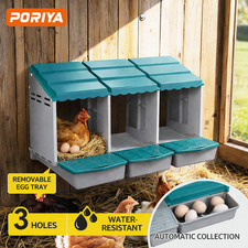 Chicken Nesting Box With Roll Away System 3-Hole Modular Design For Laying Hens