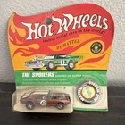Hot Wheels The Spoilers Heavy Chevy 1969 Brown Diecast Car w/ Collector's Button