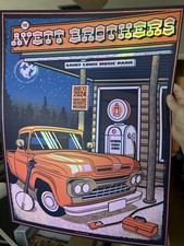 AVETT BROTHERS Rainbow Foil Poster by Status Serigraph St. Louis S/N X/30