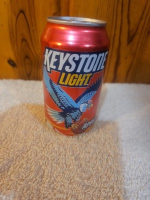 KEYSTONE LIGHT APPLE ALUMINUM EMPTY BEER CAN F
