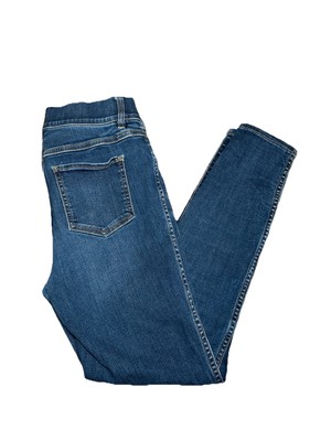 SPANX ANKLE SKINNY Blue pull-on Jeans Jeggings Sz Medium