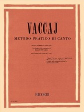 METODO PRACTICO: MEZZO-SOPRANO/BARITONE - BOOK/ By Elio Battaglia & N Vaccai NEW