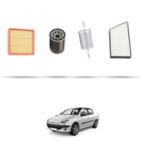 Hoffcar Set Service - 4 Filter FüR Peugeot 206 1.6 65Kw Von 1998