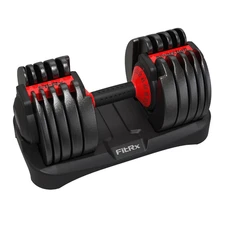 FitRx Adjustable Dumbbells, 52.5lb SmartBell Dumbbell Set, Quick-Select Weights