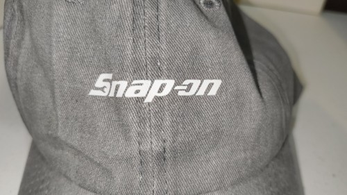 Snap On Tools Hat Baseball Cap Dark Gray or Black with adjustable fit NWOT - Picture 7 of 7