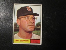 1961  TOPPS #198 CARL SAWATSKI   CARDINALS    EX+/EXMT