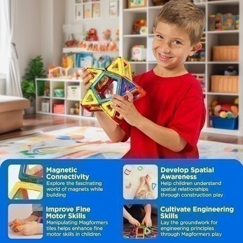 Magformers Creator Set Carnevale (46 Pezzi) Set Costruzioni Deluxe. Magnetico... - Foto 6 di 14