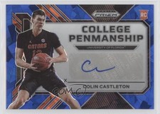 2023 Panini Prizm Draft Picks Blue Ice 35/75 Colin Castleton #CP-CLC Auto 1ib5