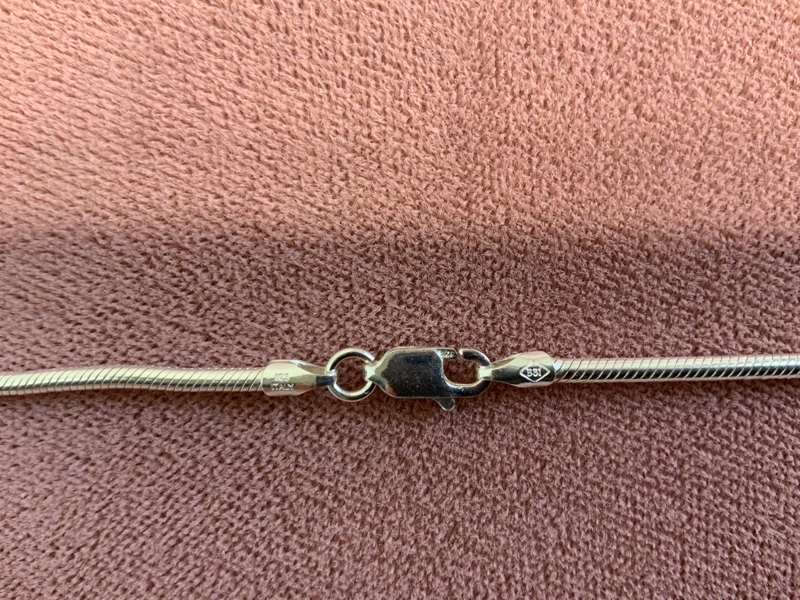 Solid Sterling Silver 925 Snake Chain Necklace 2m… - image 7