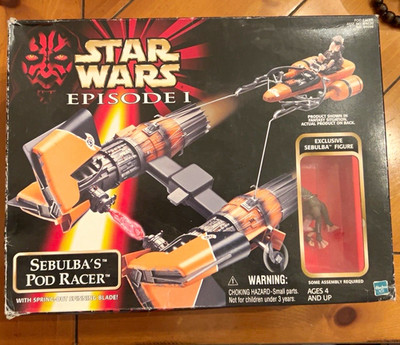 Hasbro Star Wars Episode I Phantom Menace Sebulba Podracer Vehicle w/Figure 1999