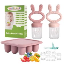 Easter Bunny Baby Breastmilk Popsicle Molds  Baby Fruit Feeder,Food Freezer Tra