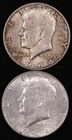 2 1964 KENNEDY HALF DOLLARS***90% SILVER
