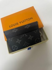 Louis Vuitton Black Monogram Card Holder Wallet with Box and Dust Cover