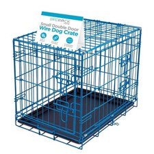 Internet's Best Double Door Steel Crates Collapsible and Foldable Wire Dog Ke...