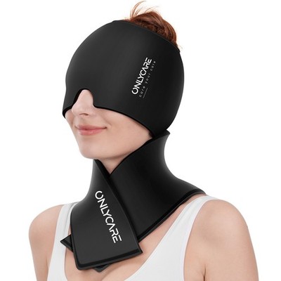 ONLYCARE Migraine Relief Cap and Neck Ice Pack Wrap Gel Set, Upgrade Headache...