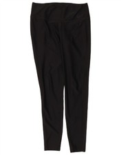 NIKE Womens Dri Fit Leggings UK 14 Medium Black Polyester MQ07