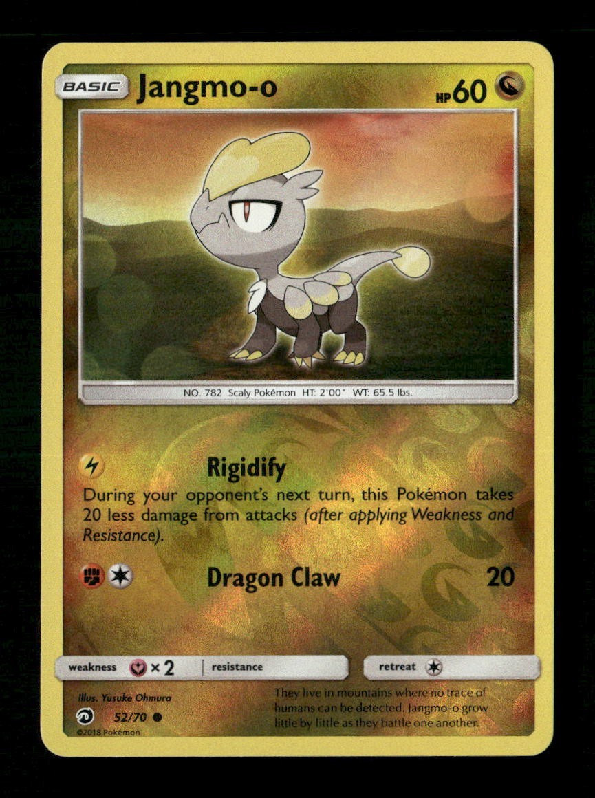 Jangmo-o #52 Reverse Holofoil Pokemon Dragon Majesty