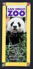 1998 San Diego Zoo California Giant Pandas Animal Shows CA VTG Travel Brochure