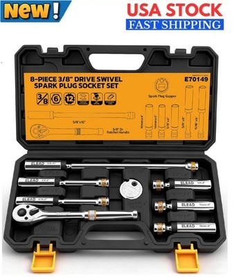 Kit profesional de extracción de bujías de 8 piezas con accionamiento de 3/8'', d