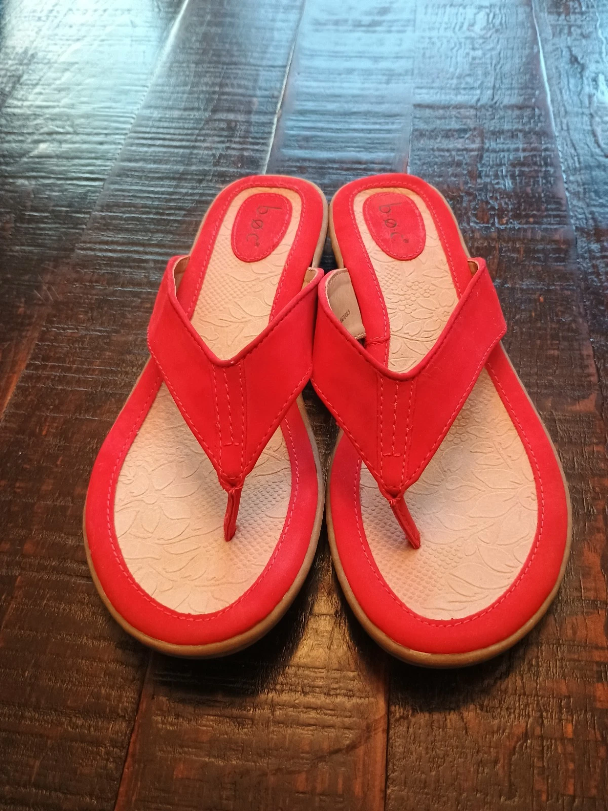 MBT BOConcept born perizoma slip on sandalo casual rosso taglia 11m B.O.C suola gomma Z09166