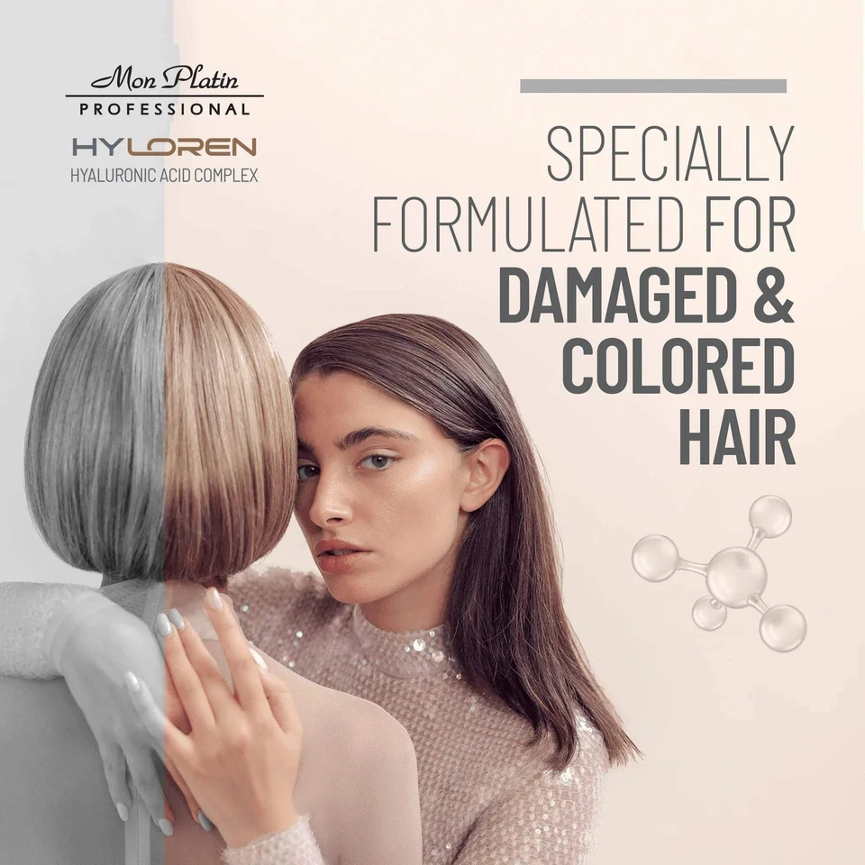 Champú Mon Platin HYLOREN Color Save 17 oz - Cuidado hidratante para el color del cabello Foto 3 de 4