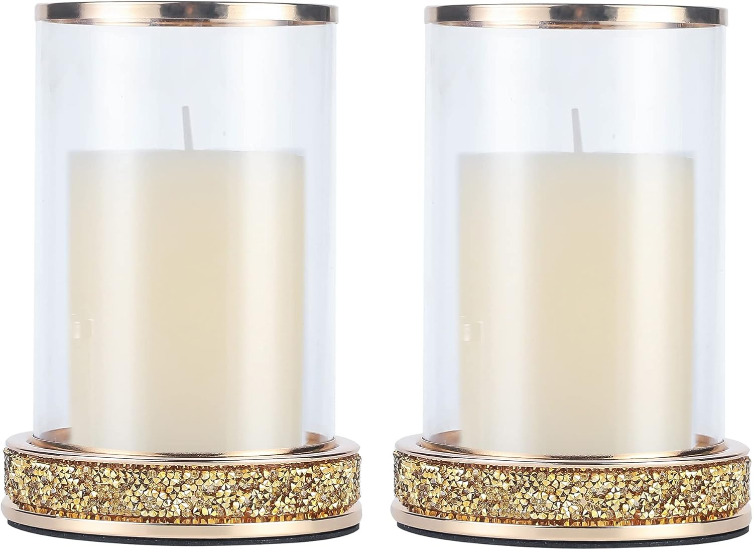 S Set Of 2,hurricane Candle Holders,candlesticks Holder Wit