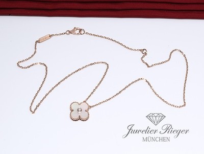 Van Cleef & Arpels Collier Vintage Alhambra Rosegold 750 Holiday Edition 2012